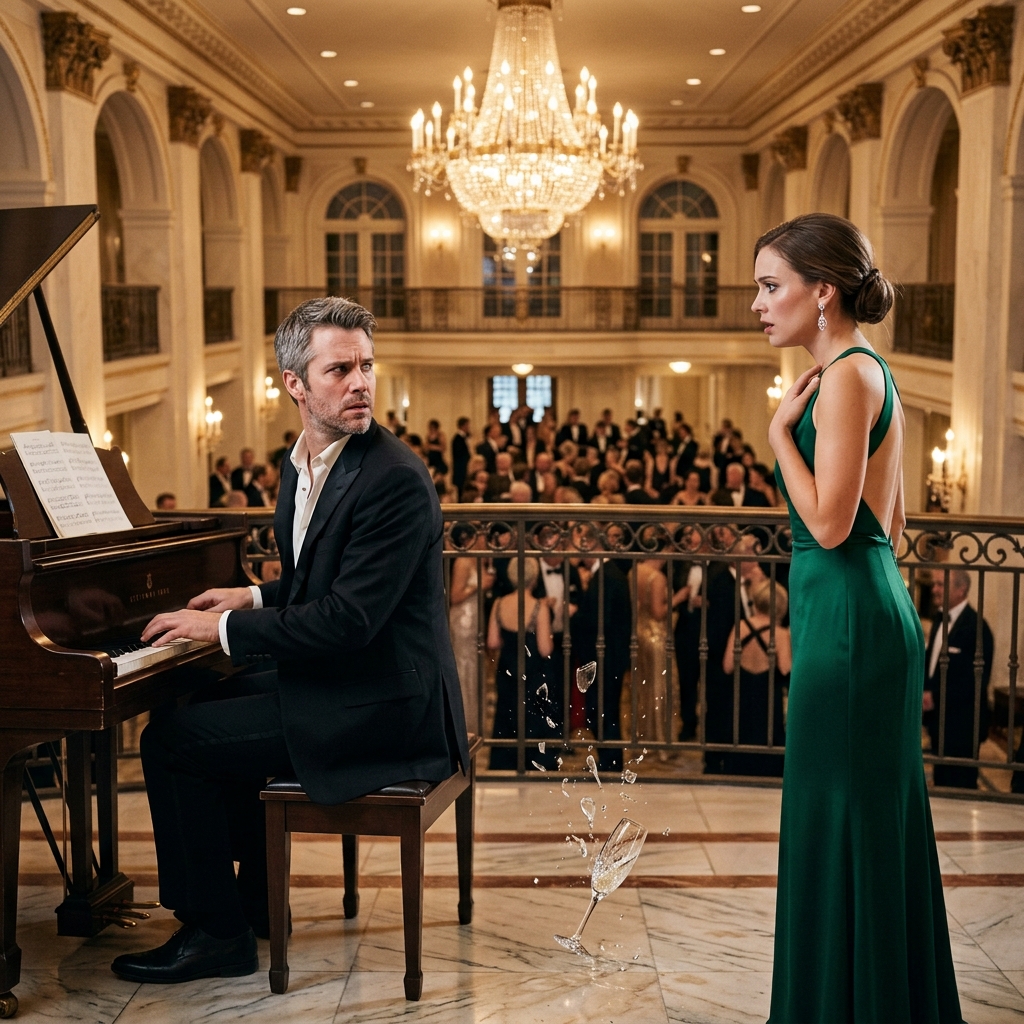 Single Dad Played a Piano Melody — The CEO Froze, Hearing the Song Her First Love Wrote for Her