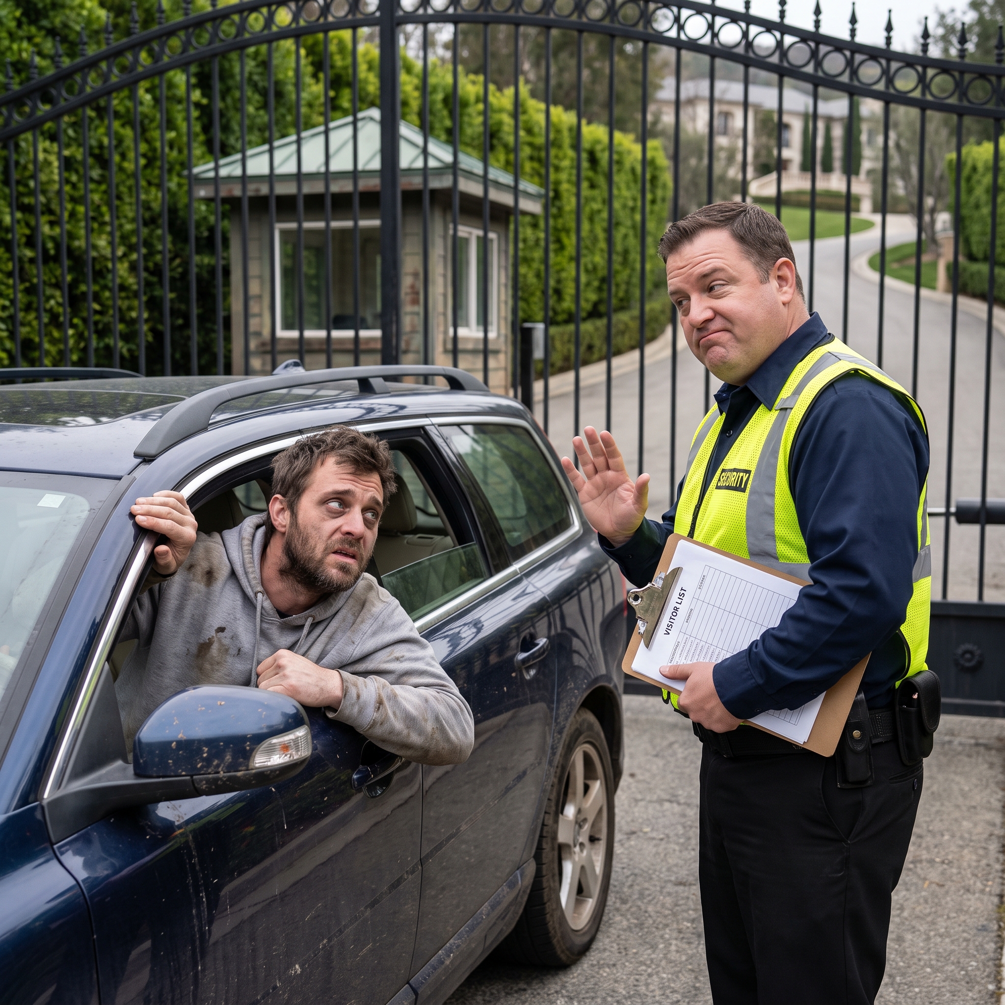 Single Dad Blocked at His Own Mansion Gate — Minutes Later, He Fires the Entire Security Team